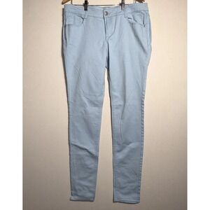 Paris Blues Jeans Womens Sz 19 Super‎ Skinny Mid Rise Light Blue Denim